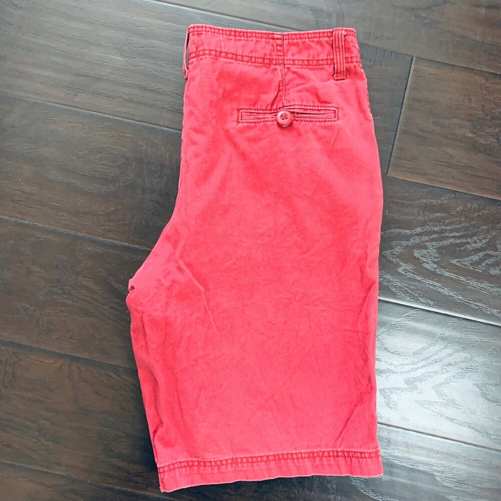 Men's OP Solid Red Denim Jean Shorts | Size: 36 | 100% Cotton